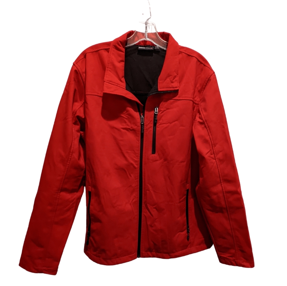 Red Swiss Tech Lined Men's Jacket (L)